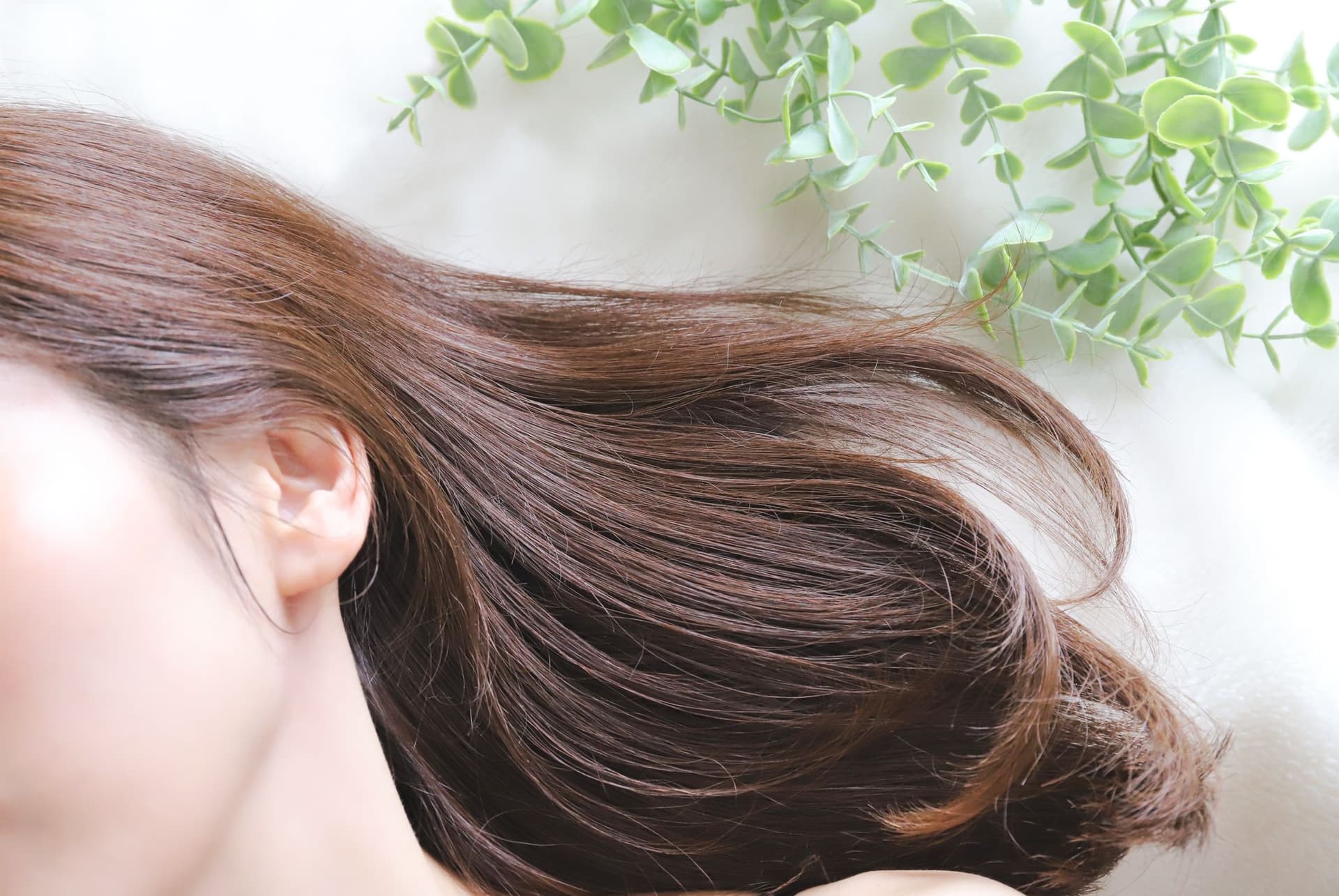 柔順髮質效果示意圖片